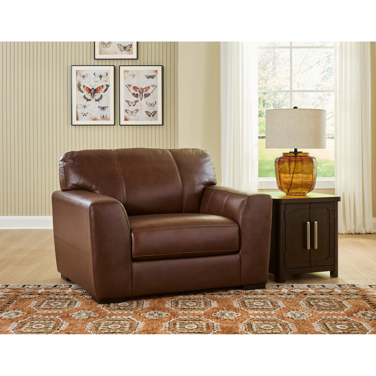 A room setting featuring Brogliano Canyon Oversized Chair and a Half