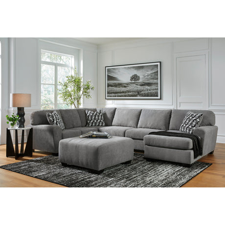 Room setting 2 featuring Birkdale Court Gray Oversized Ottoman