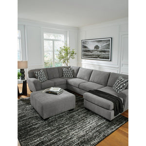 Room setting 3 featuring Birkdale Court Gray 3 Piece Right Chaise Sectional