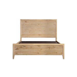 Norwich Rustic Antique Oak Queen Panel Bed QK1104808