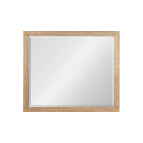 Norwich Rustic Antique Oak Landscape Mirror QK1104814