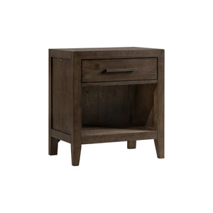 Norwich Rustic Driftwood Oak Nightstand QK1104819