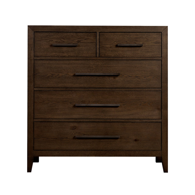Norwich Rustic Driftwood Oak 5 Drawer Chest QK1104820