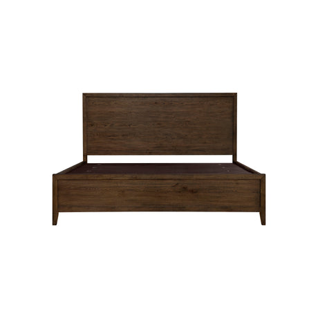 Norwich Rustic Driftwood Oak King Panel Bed QK1104823