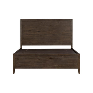 Norwich Rustic Driftwood Oak Queen Storage Bed QK1104828