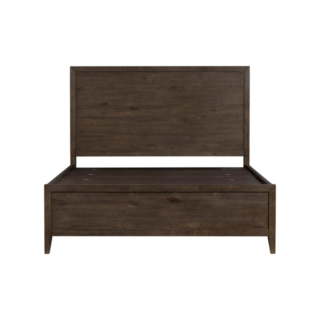 Norwich Rustic Driftwood Oak Queen Storage Bed QK1104828