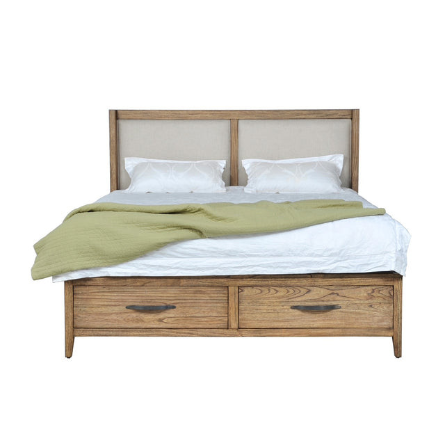 Belgium Sandrift Queen Storage Bed QK1104850