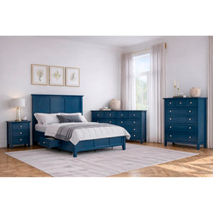 A room setting featuring Grace Blueberry Chest