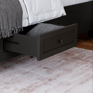 Detail view of Grace Raven King Storage Bed
