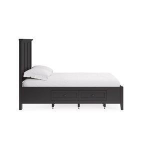 Side view of Grace Raven King Storage Bed