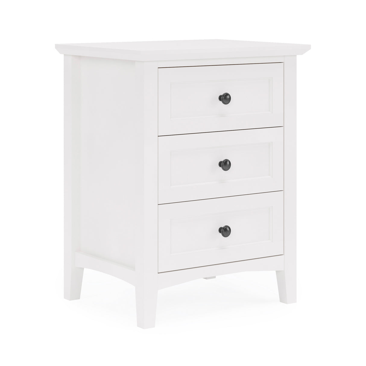 Front right view of Grace Snowfall Nightstand