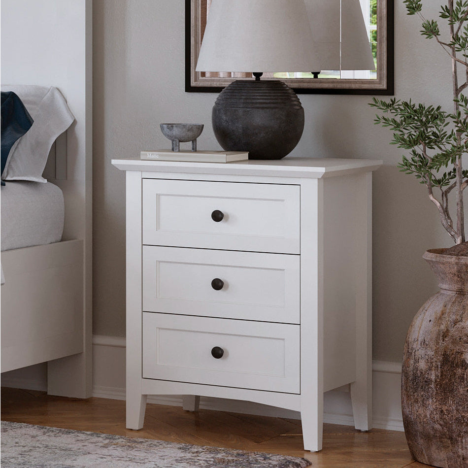 A room setting featuring Grace Snowfall Nightstand