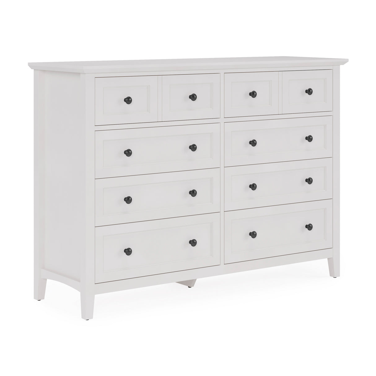 Front right view of Grace Snowfall Dresser