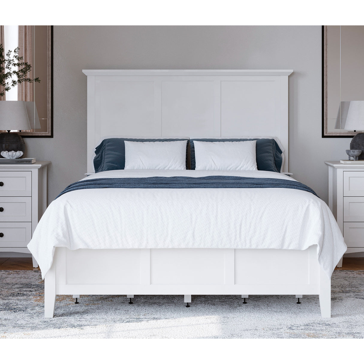 A room setting featuring Grace Snowfall Queen Bed