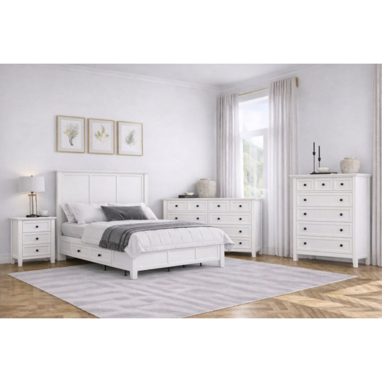 Grace Snowfall Queen 4 Piece Room Group QK1105007