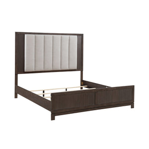 Front left view of Modern Edge Caffe Queen Upholstered Bed