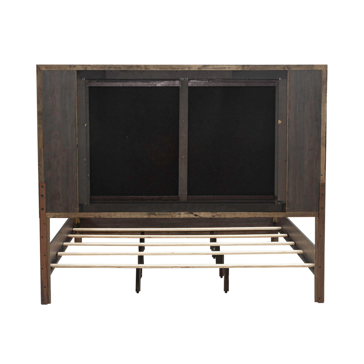 Back view of Modern Edge Caffe King Upholstered Bed