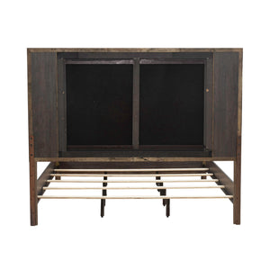 Back view of Modern Edge Caffe King Upholstered Bed