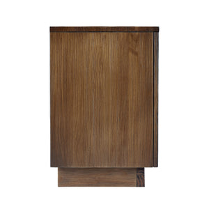 Side view of Black Diamond Casual Honey Nightstand