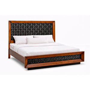 Side view of Black Diamond Casual Honey King Panel Bed