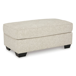 Front right view of Heartcort Quartz Ottoman
