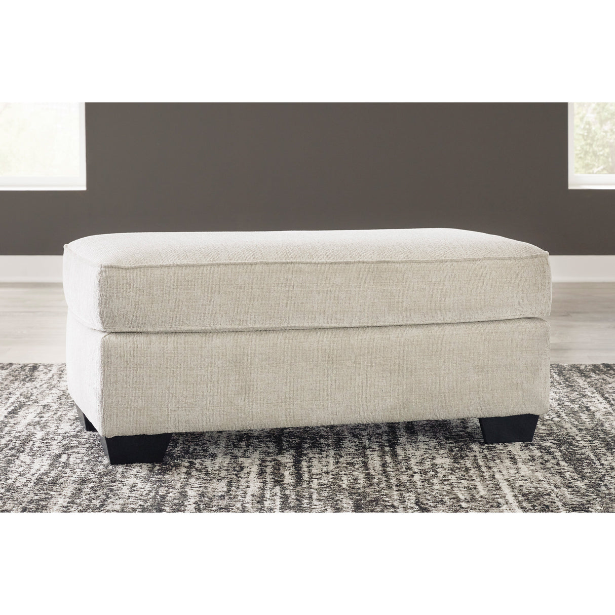 A room setting featuring Heartcort Quartz Ottoman