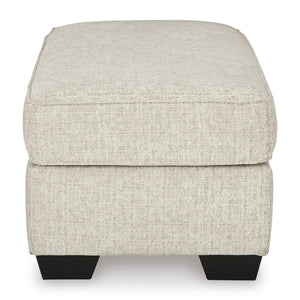 Side view of Heartcort Quartz Ottoman