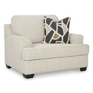 Front right view of Heartcort Quartz Oversized Chair and a Half