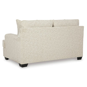 Back view of Heartcort Quartz Loveseat