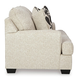 Side view of Heartcort Quartz Loveseat