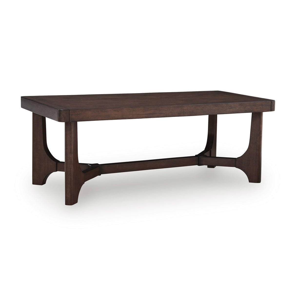 Front right view of Korestone Dark Brown Cocktail Table