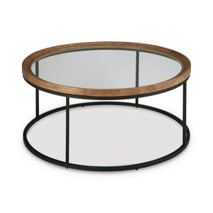 Side view of Noraluna Brown Cocktail Table
