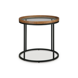 Back view of Noraluna Brown End Table