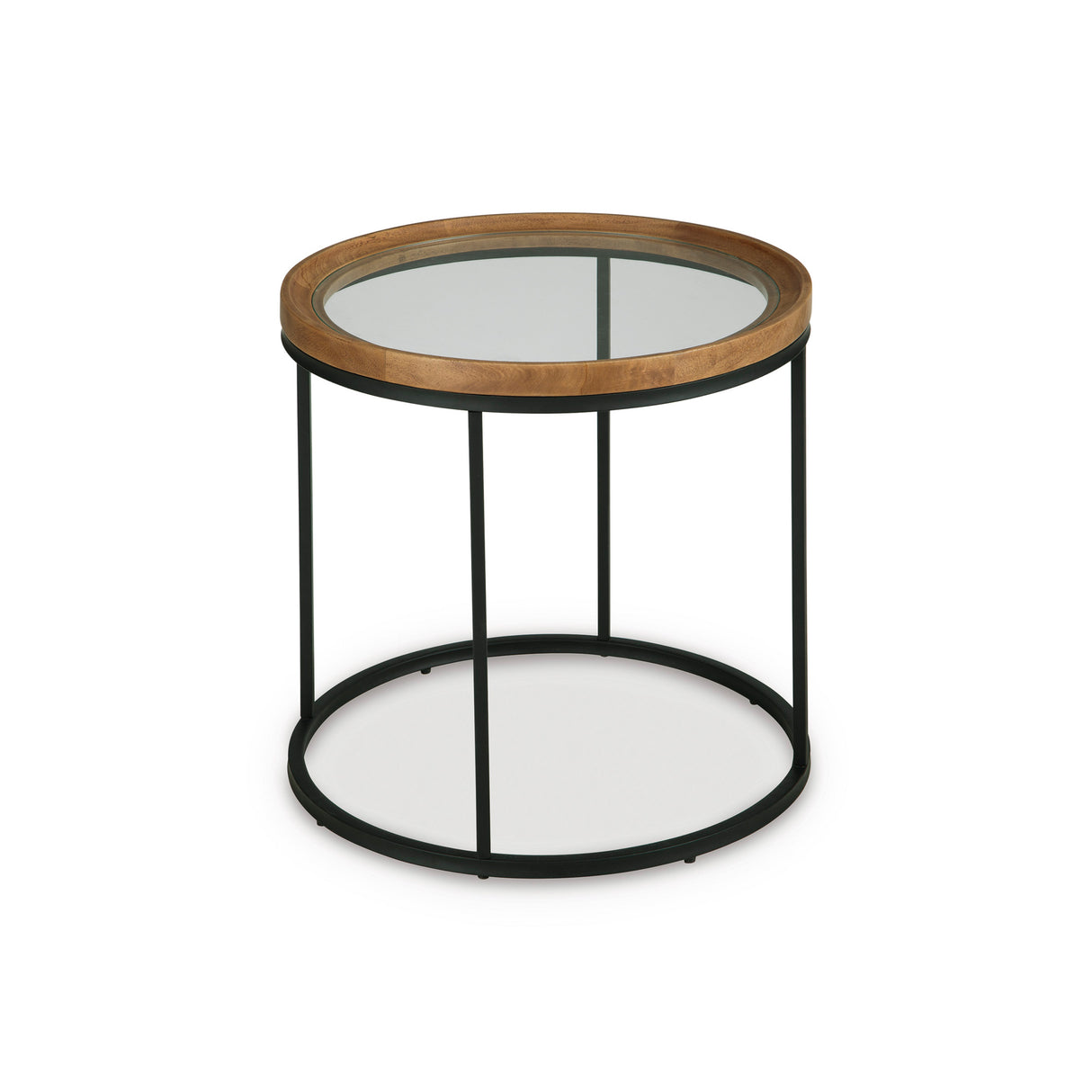 Side view of Noraluna Brown End Table