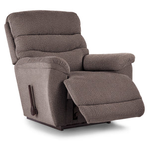 Brown recliner chair on a white background