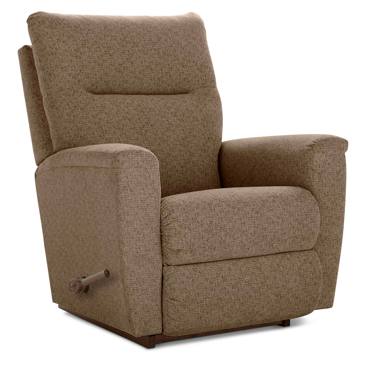 Front right view of Norton Cocoa Rocker Recliner