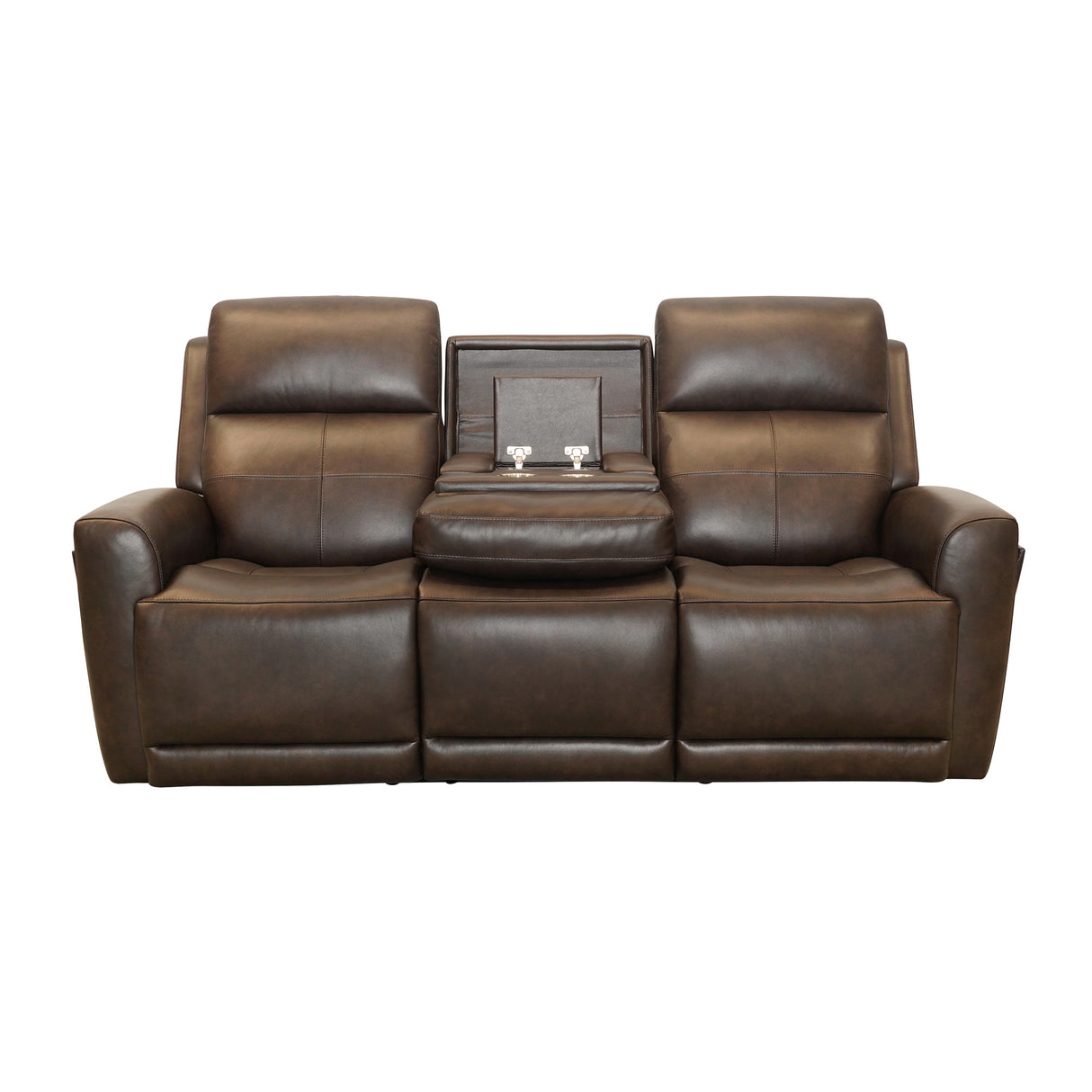 Extended view 6 of Everest Rustic Brown Power Reclining Sofa
