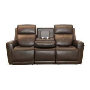 Extended view 6 of Everest Rustic Brown Power Reclining Sofa