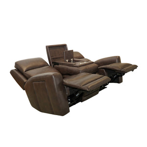 Everest Rustic Brown Power Reclining Sofa