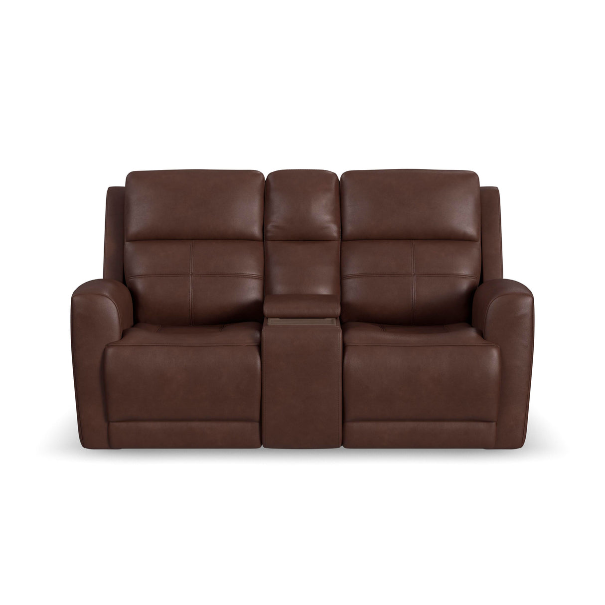 Everest Rustic Brown Power Reclining Console Loveseat QK1106087