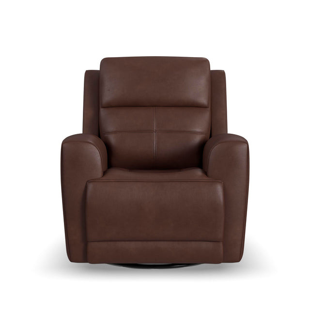 Everest Rustic Brown Power Swivel Glider Recliner QK1106088