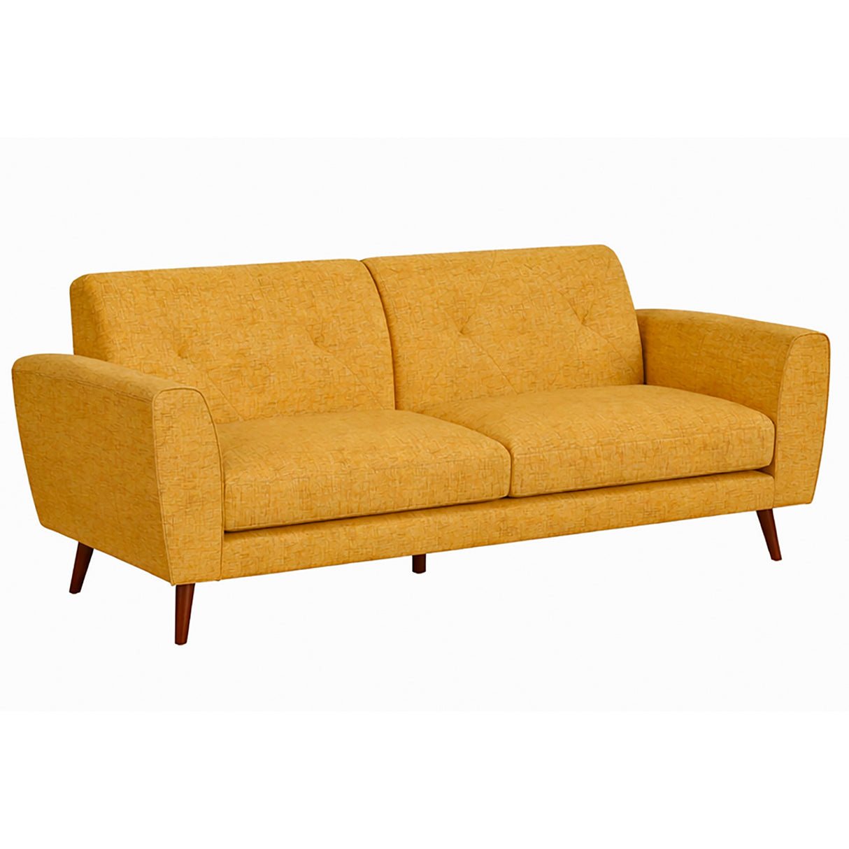 Front right view of Sonata Maize Sofa