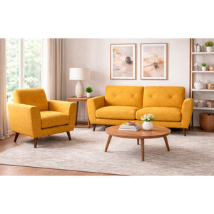 A room setting featuring Sonata Maize Chair