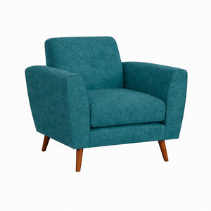Front right view of Sonata Teal Chair