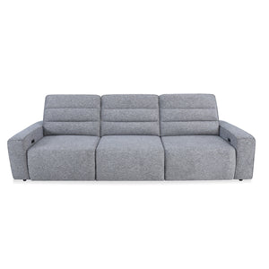 Duncan Smoke 3 Piece Power Slider Chaise Sleeper Sofa QK1106104