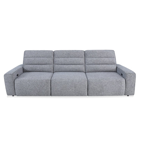 Duncan Smoke 3 Piece Power Slider Chaise Sleeper Sofa QK1106104