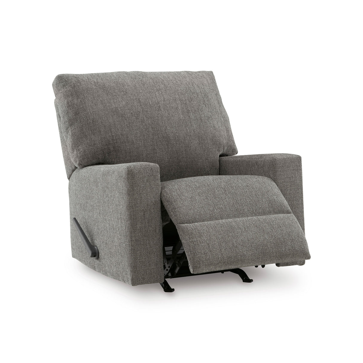 Front right view of Seyler Lane Gray Rocker Recliner