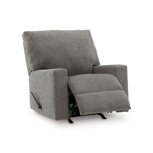 Front right view of Seyler Lane Gray Rocker Recliner