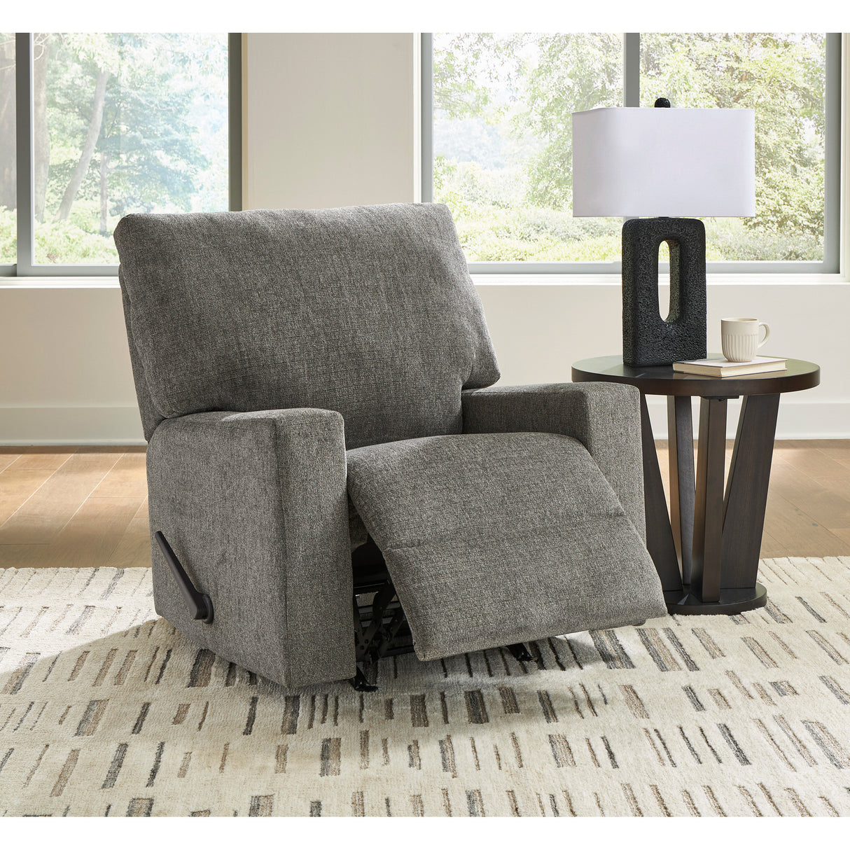 Room setting 2 featuring Seyler Lane Gray Rocker Recliner