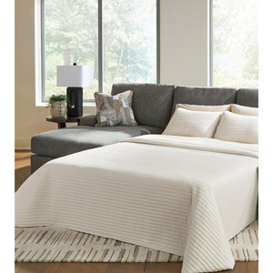 Detail view of Full Greystone Seyler Lane 3 Piece Left Chaise Sleeper Sectional